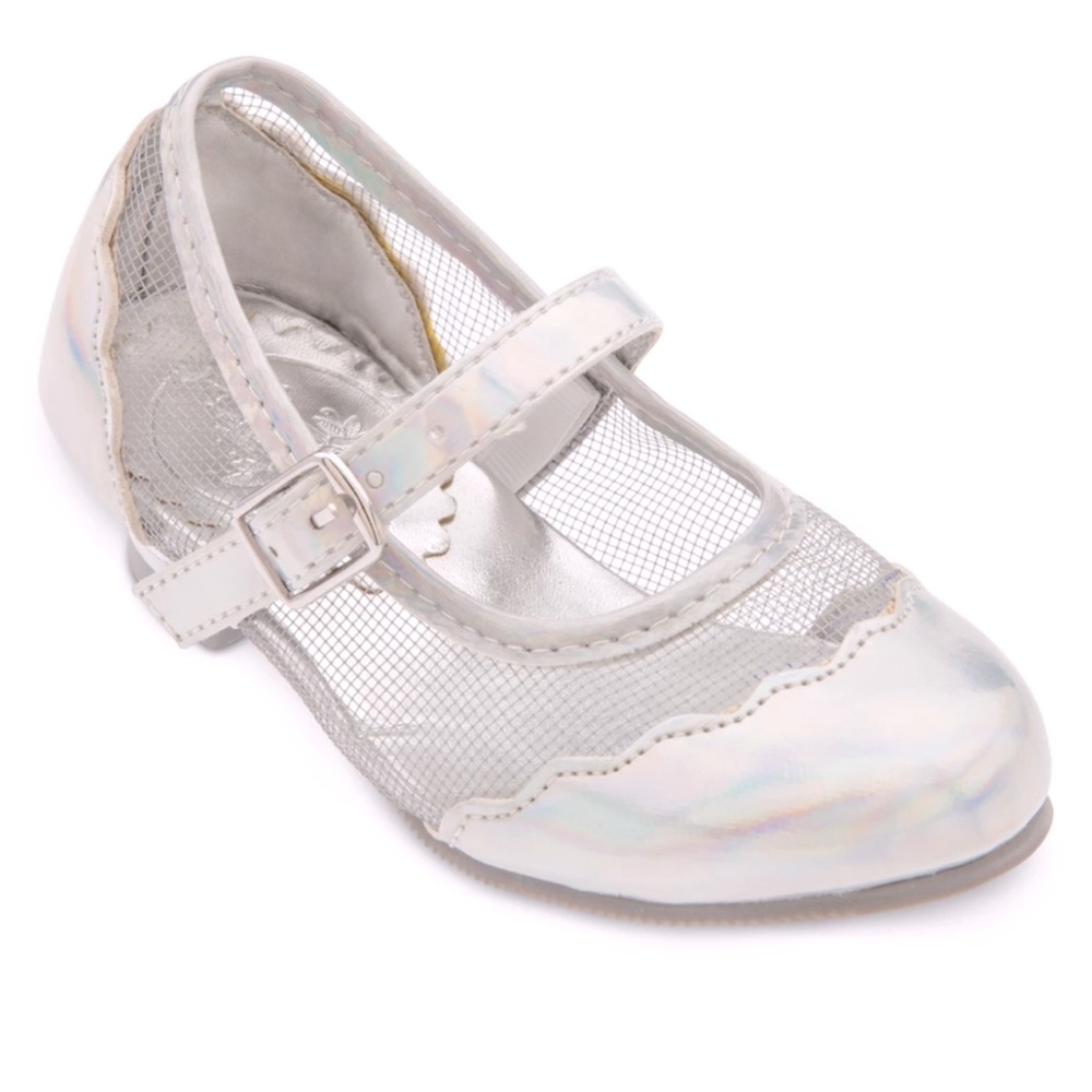 Disney princess Girls iridescent Mary Jane size 12 like new